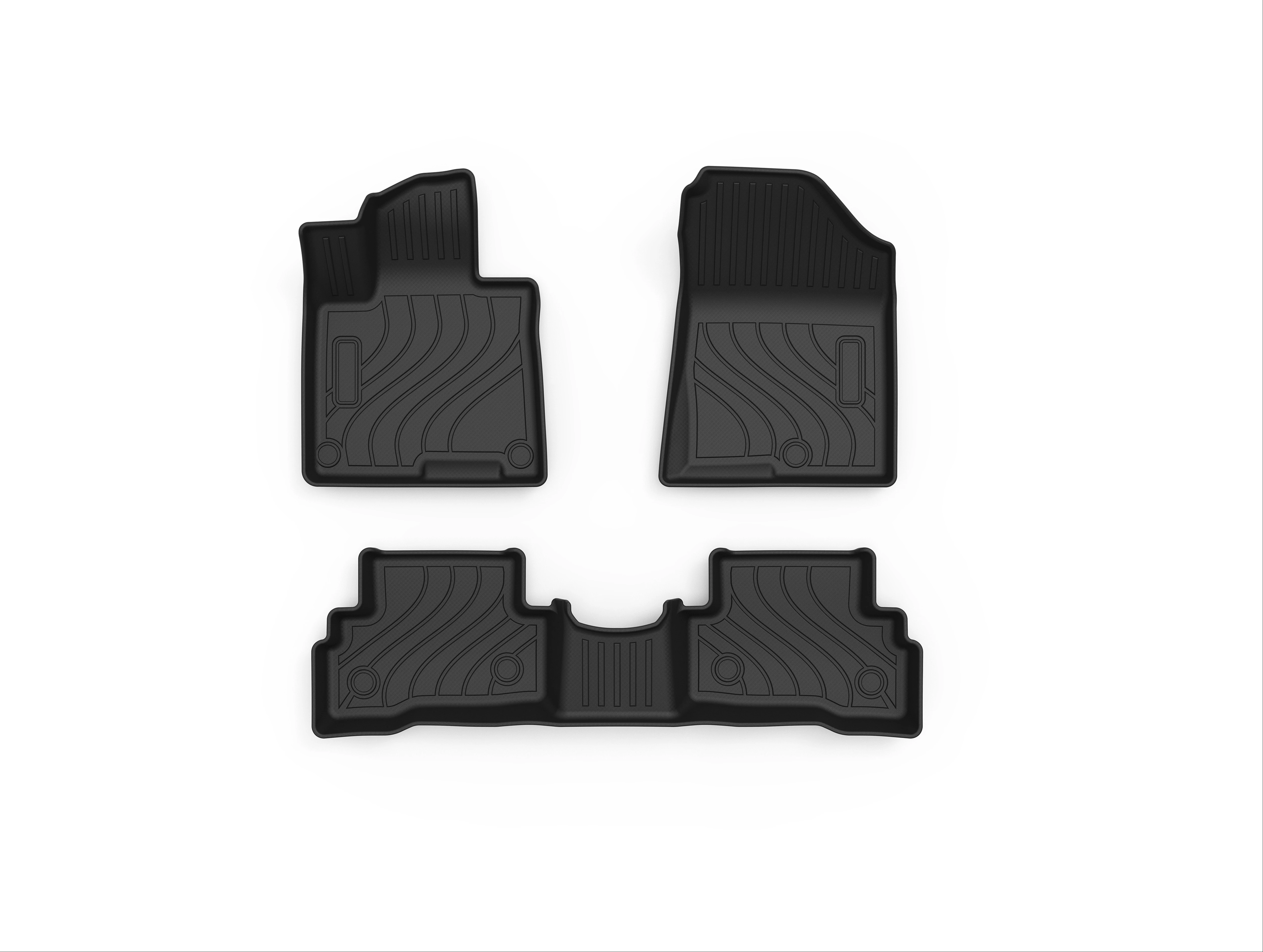 

GA All Weather Waterproof Non-Slip TPE Car Mats 3PCS TPE Car Floor Mats for Sportage Hybrid HEV