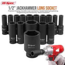 1Pc Deep Impact Socket Lengthed Adapter Moersleutel Hoofd Hexagon Elektrische Steeksleuteldop 36Mm 38Mm 41Mm