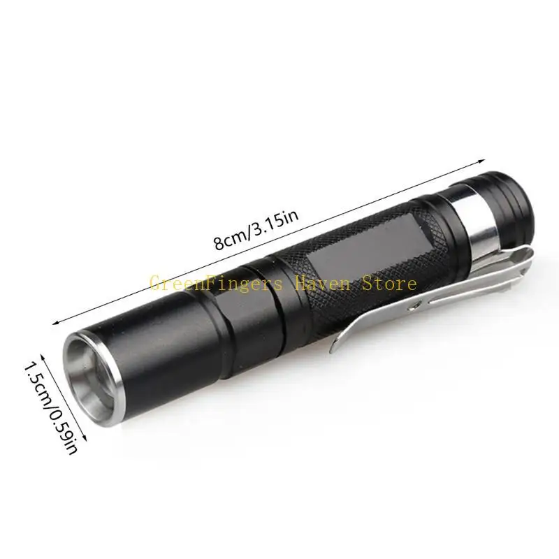 F68D Waterproof 2000LM Pocket LED Flashlight 1 Mode Zoomable LED Torch Mini Penlight