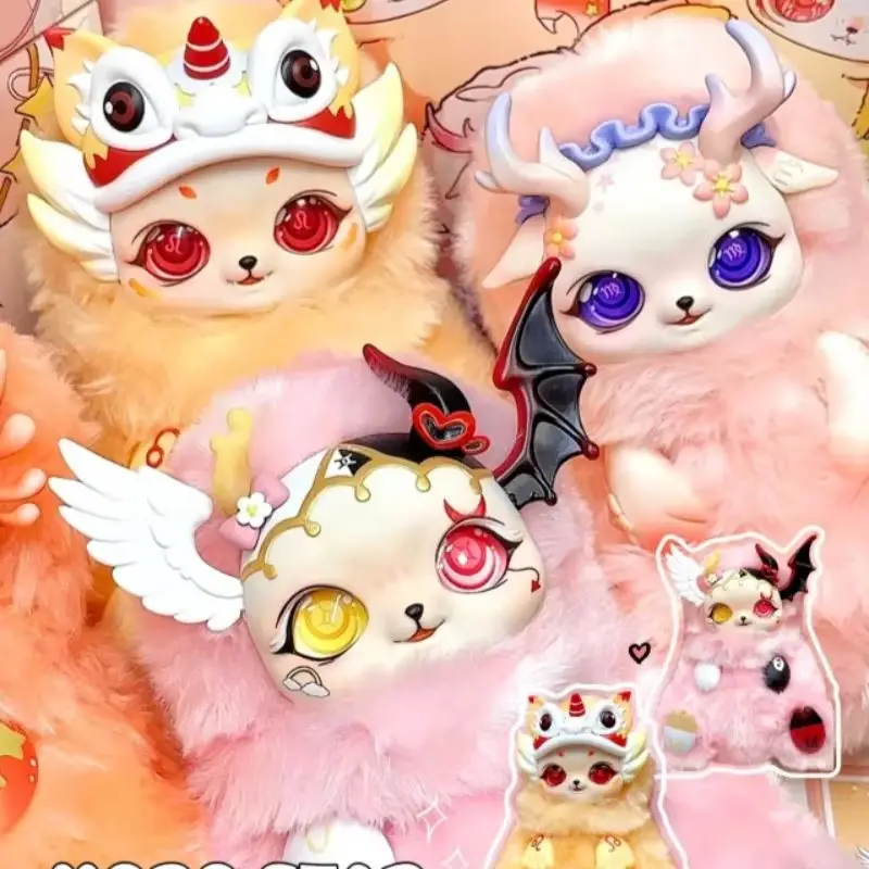 

Mobo Star Zodiac Animal Виниловая слепая коробка с милыми Близнецами Дева Плюшевая кукла Коллекционная игрушка Модная серия для детей Подарок на день рождения