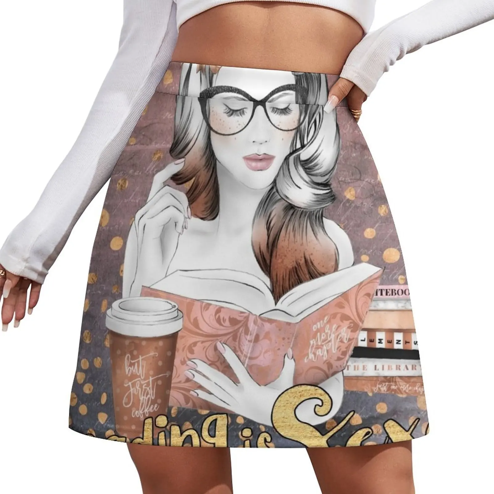 

Reading is Sexy Mini Skirt Short skirts skirts for womens korean style clothing