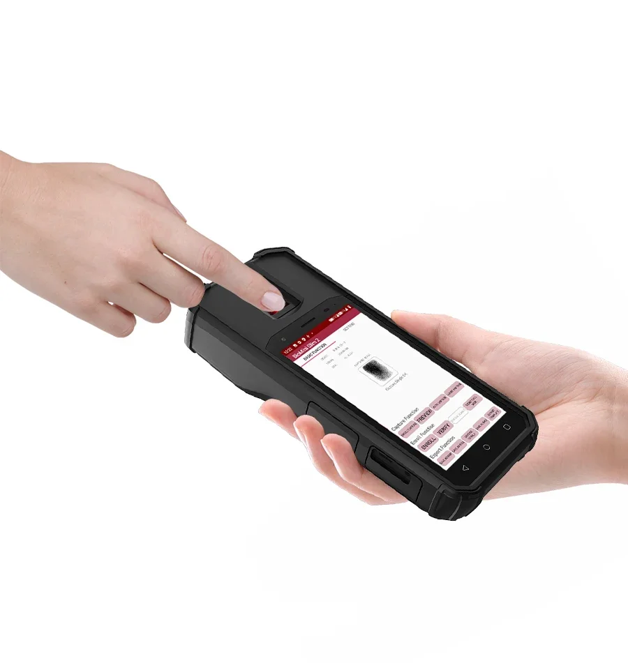 5 inch Rugged Handheld device Fingerprint slap biometric fingerprint scanner with free sdk