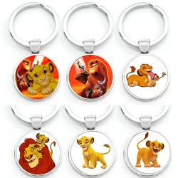 Portachiavi mentale portachiavi The Lion Badge ciondolo King Jewelry Rey Leon Le Roi Lion Baby portachiavi anello Decor per borsa gioielli per bambini