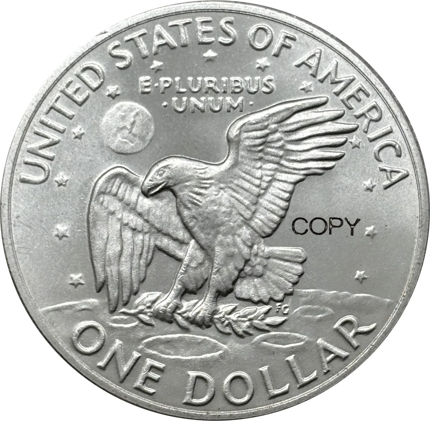 US 1971 S 1 One Eisenhower Dollar America Copy Commemorative Coin United States Ww2 Liberty Moneda Collectible Coins