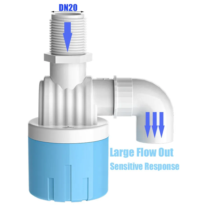 High Quality Water Storage Tank Level Control Valve Plastic 1/2 Inch 3/4 Inch Auto Fill Water Float Valve