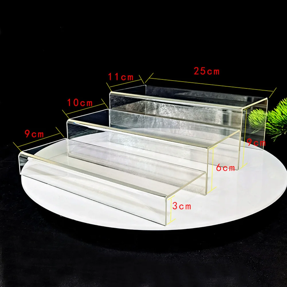1pc Acrylic Display Stand Space Saving Stand Toy Cupcake Acrylic Display Shelve For Cupcake Food Dessert Clear Organization Tool