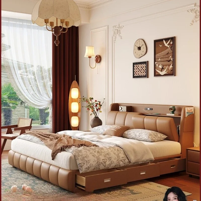 Base beds and frames luxury bed king size trunk bed 180x200 double bed with container full marriage bedrooms complete furniture