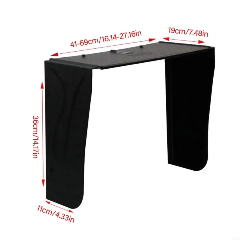 C90F Desktop Monitor Light Shield Reflection Screen Protetive Ajustável 41-69cm Largura para exibição 27 polegadas