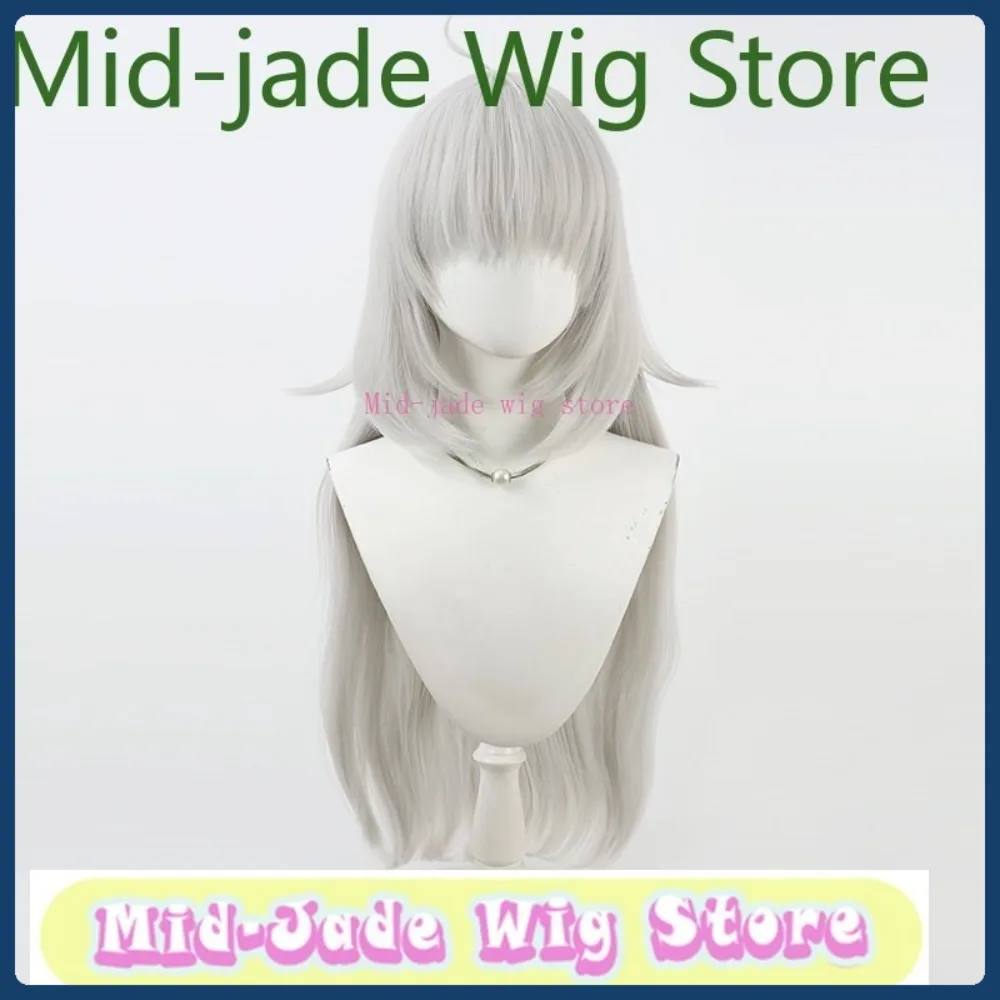 Mid-jade Pruik Winkel VTuber Ryogoku Tsukasa Cosplay Pruik Halloween Anime Game Rollenspel Synthetisch Haar Kleding Props