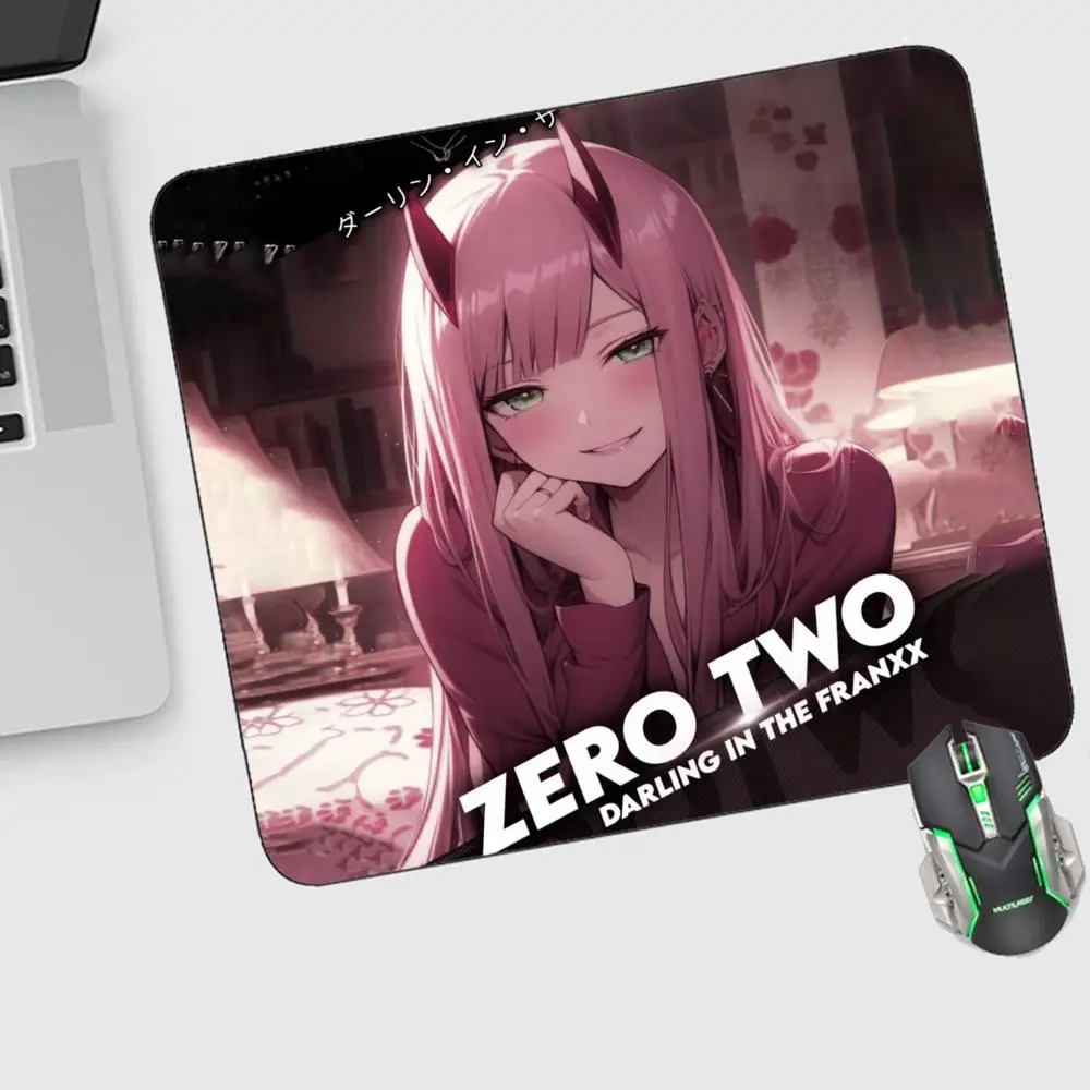 

Zero Two Mouse Pad Small Gaming Accessories Keyboard Computer Offices Desk Mat Pc Gamer Non-slip Rubber Mousepad