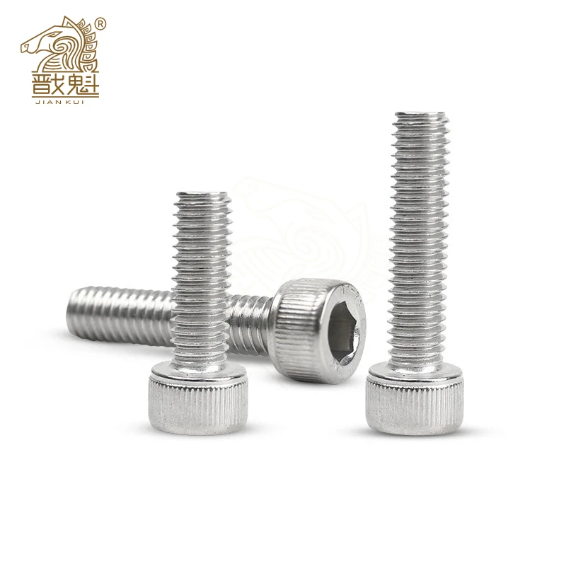 10/50/100 Pz M3 M4 M5 M6 M8 Din912 Parti In Acciaio Inox 304 Filettatura Metrica Vite A Testa Esagonale Bullone supporto da 4 a 55 Mm