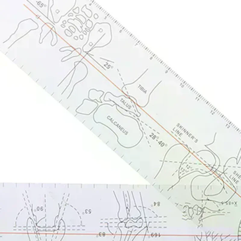 Alat Ukur Sudut Multi-Ruler Goniometer Medis untuk Ortopedi Sendi