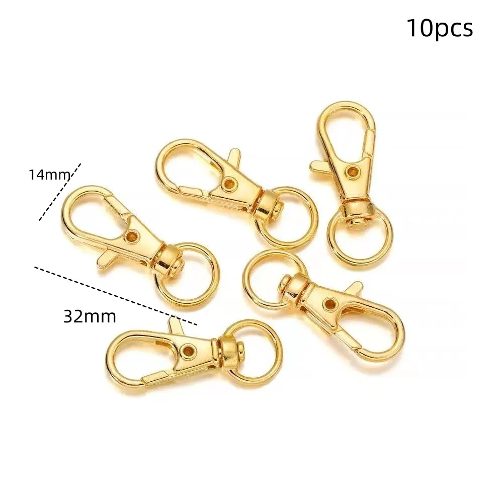 5/10/60/100pcs 9 12 14mm Zinc Alloy Lobster Clasps Multi Sizes for DIY Handmade Jewelry Necklace Bracelet Making Accessories image 3