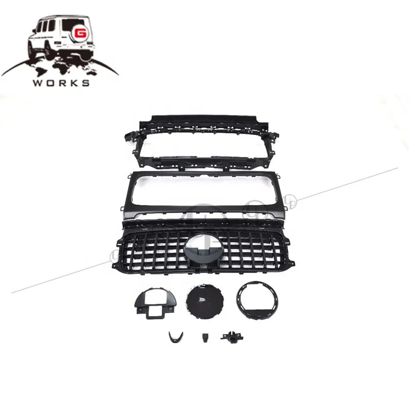 STLF2019 سنة حتى G الفئة W464 W463A G500 G350 إلى G63 المصد الأمامي المصدات الجانبية مصبغة لـ W464 G63 PP طقم الجسم الأمامي #4