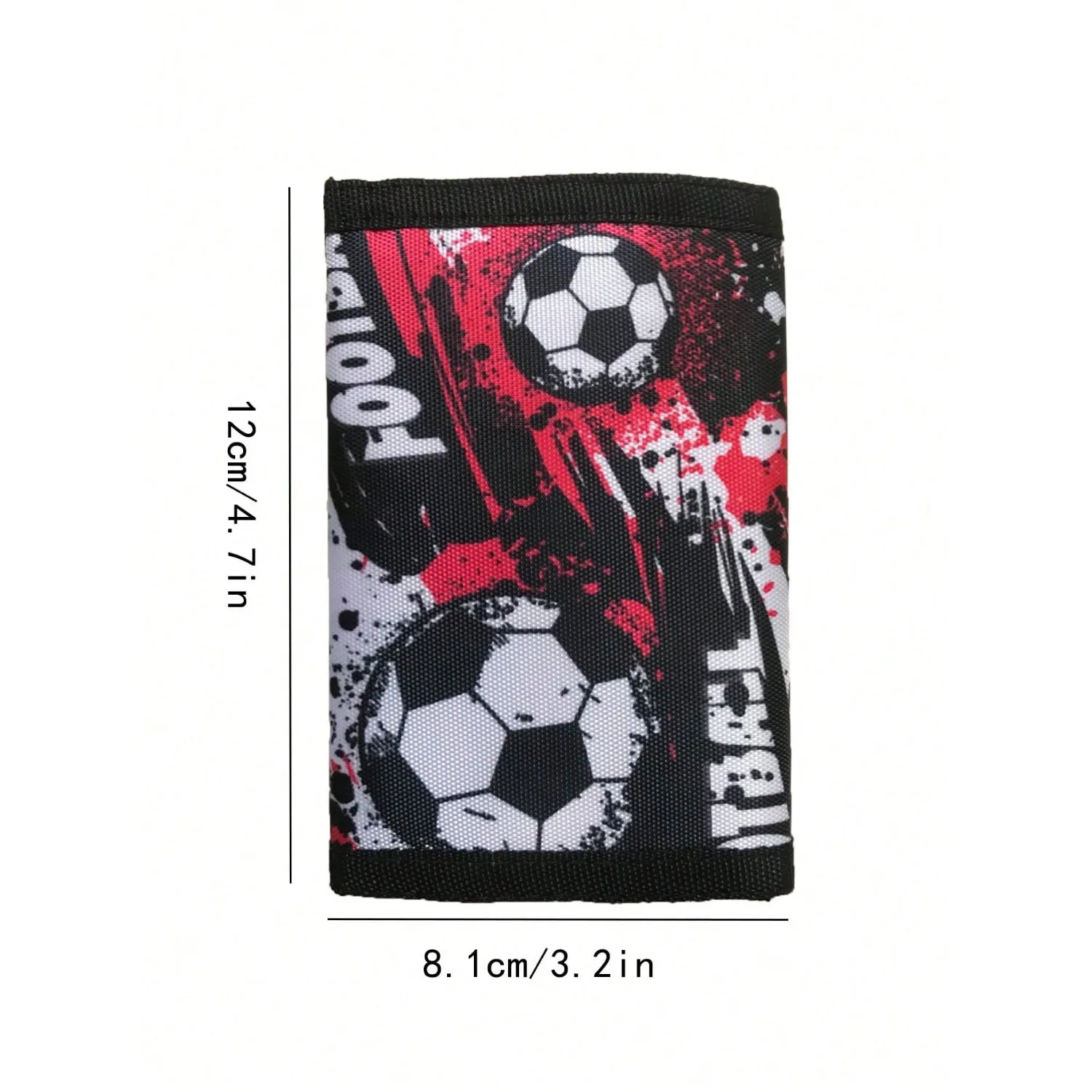 Soccer Football Print  Kids Wallets Boys Slim Wallet Trifold Sports with Travel Coin Purse Cards Holder Children's Gifts