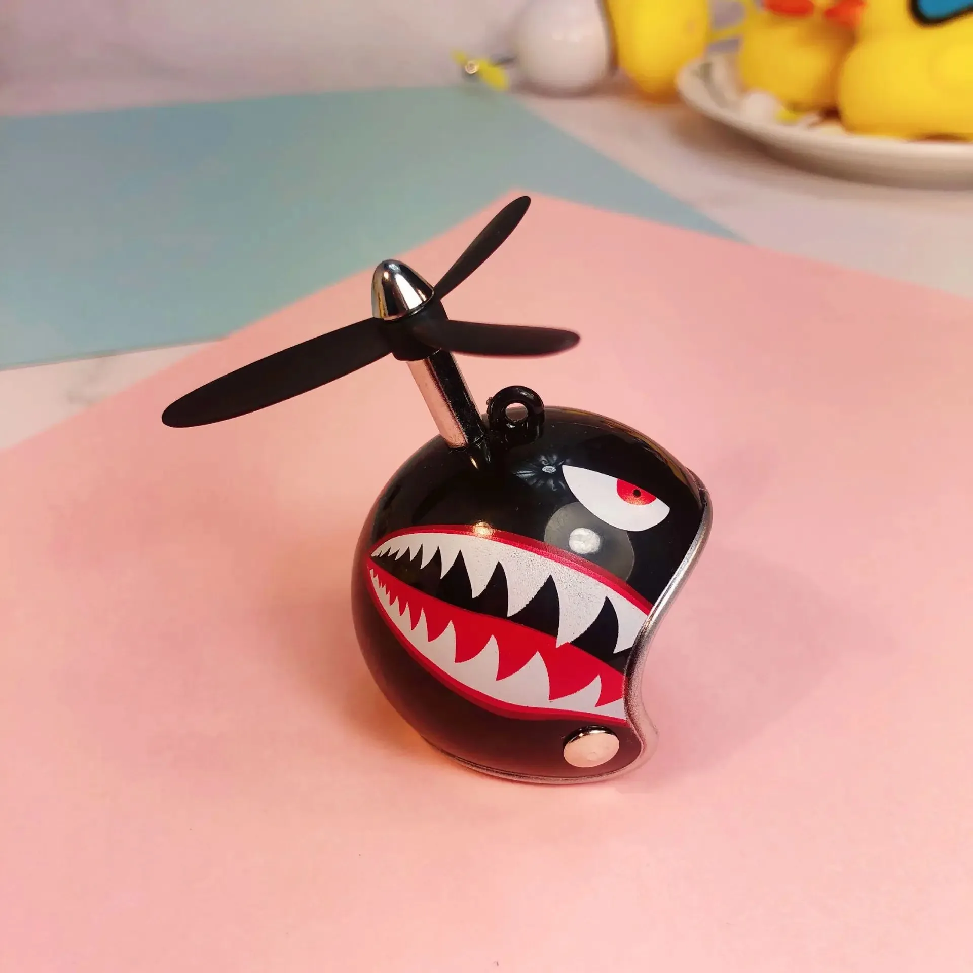 Car Duck Shark Panda Helmet Luminous Propeller Strap Sunglasses Gold Chain Bike Rubber Duck Accessories Wholesale in Bulk