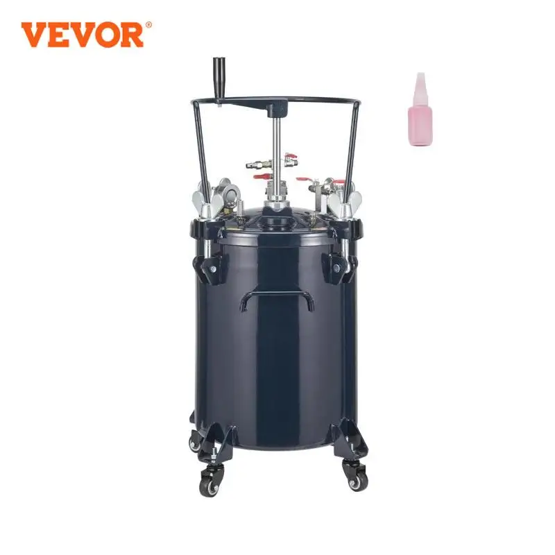 VEVOR 30L Spray Paint Pressure Pot Tank Air Paint Pressure Pot Metal Rack Leak Repair Sealant for Industry Home Construction