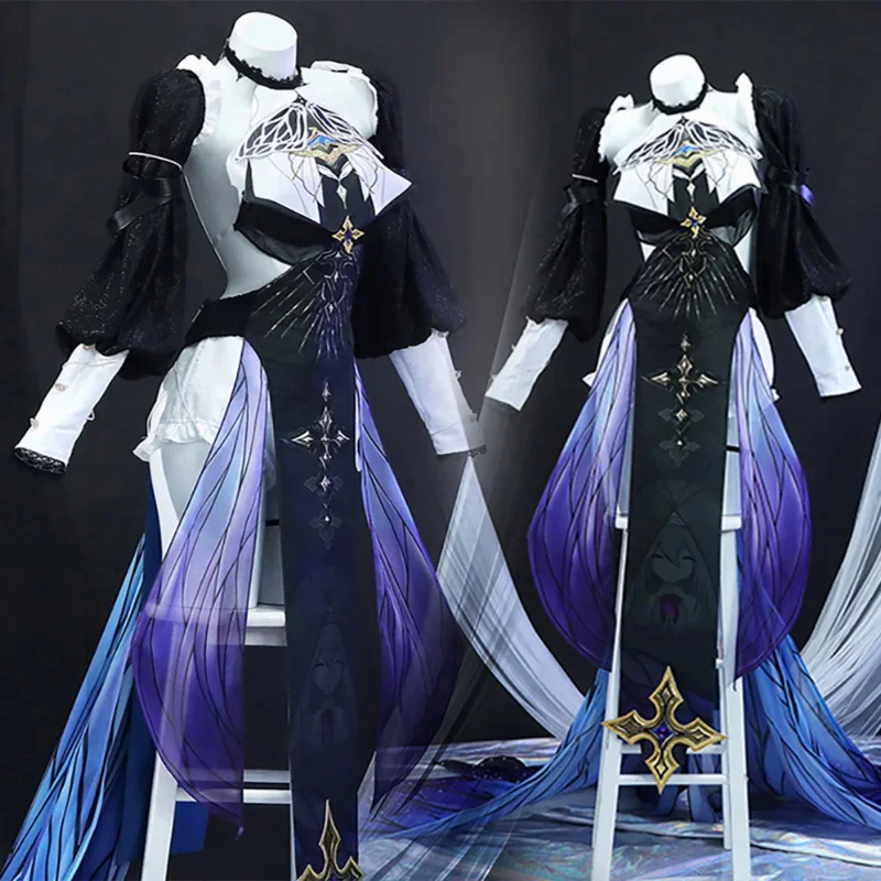 Apia Cosplay para mulheres, traje de Carnaval de Halloween, trajes de vestido, conjunto completo para meninas, Hookai Impact 3