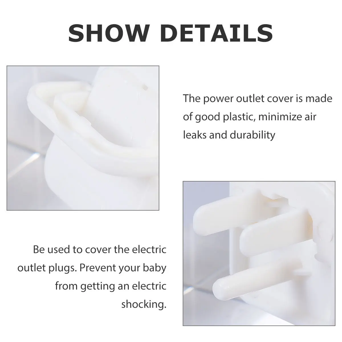 

25Pcs Socket Cover Power Outlet Protection Plug Safety Insulation Baby Proof Home Electrical Socket Protector Power Outlet Cover