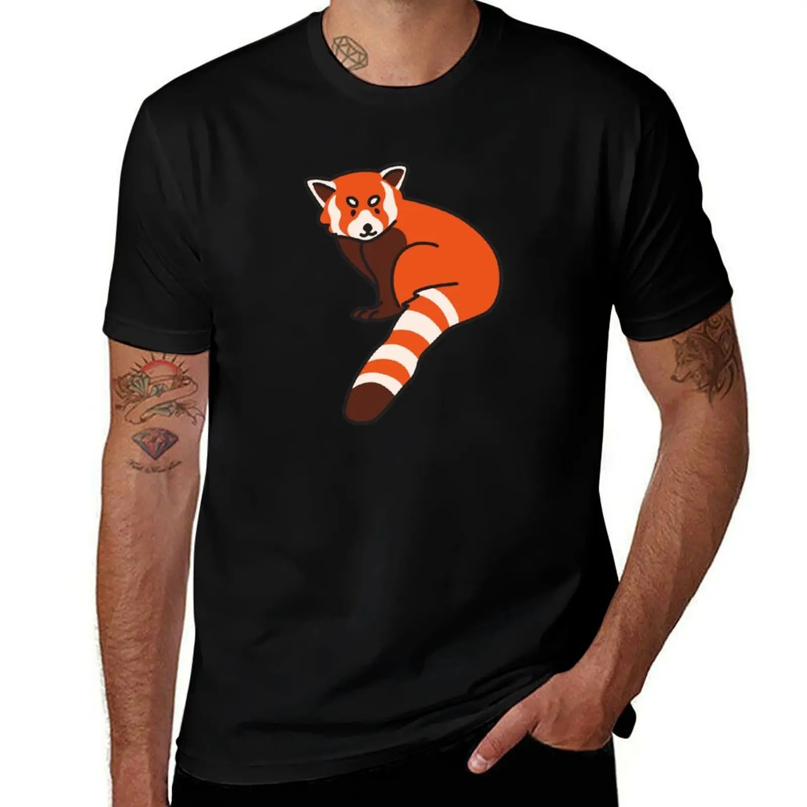 Cute Red Panda Adorable Endangered Species Animal T-Shirt Moisture Wicking Athletic T-Shirt