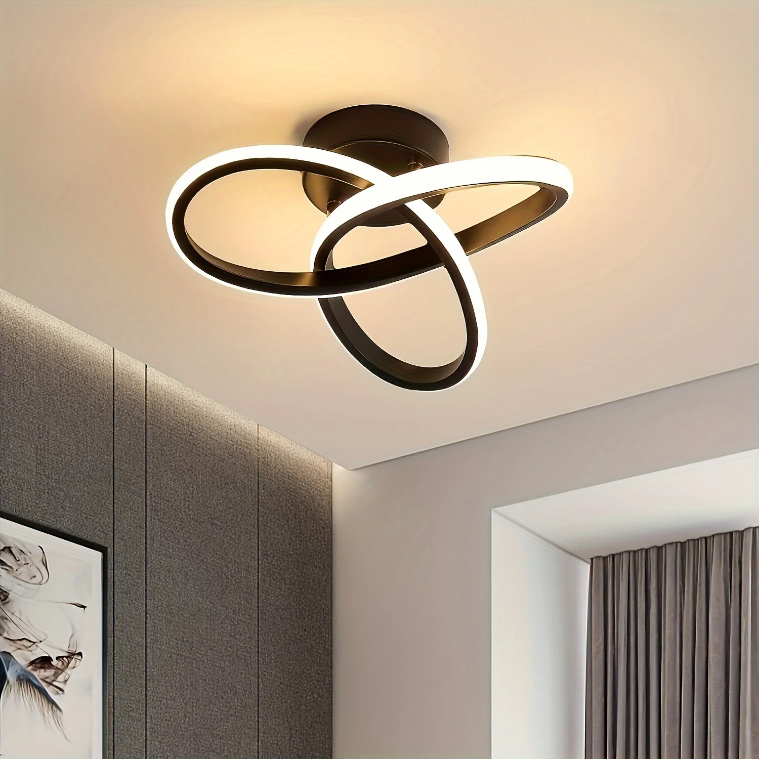 Modern Ceiling Light Small Aisle LED Ceiling Lamp Close to Ceiling Design Household Lighting Fixture for Kitchen Bedroom Balcony