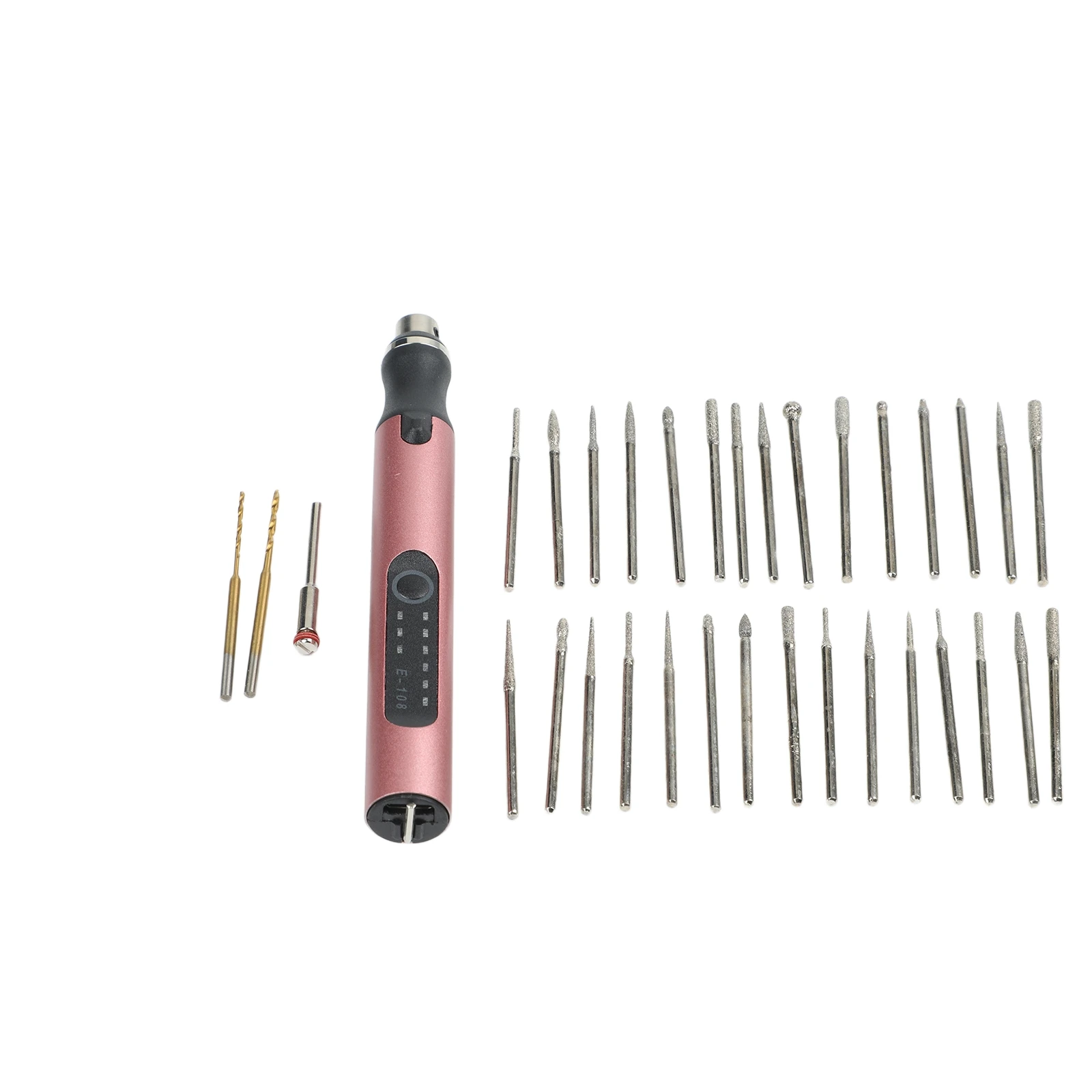 Efficient Enhanced Mobility Cordless Electric Rotary Tool Battery Display Function Hardened Drill Bits Remaining Power