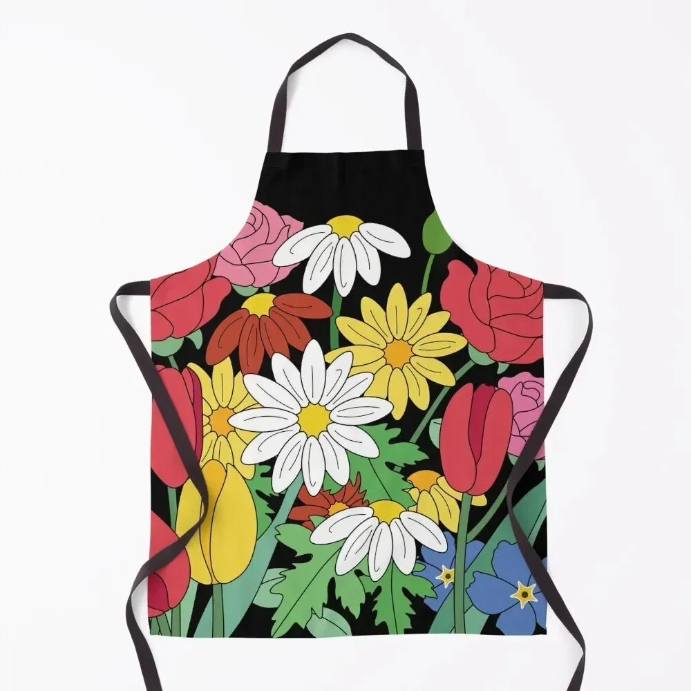 

Flower Apron Kitchenware women's work Salon Home and kitchen products Apron
