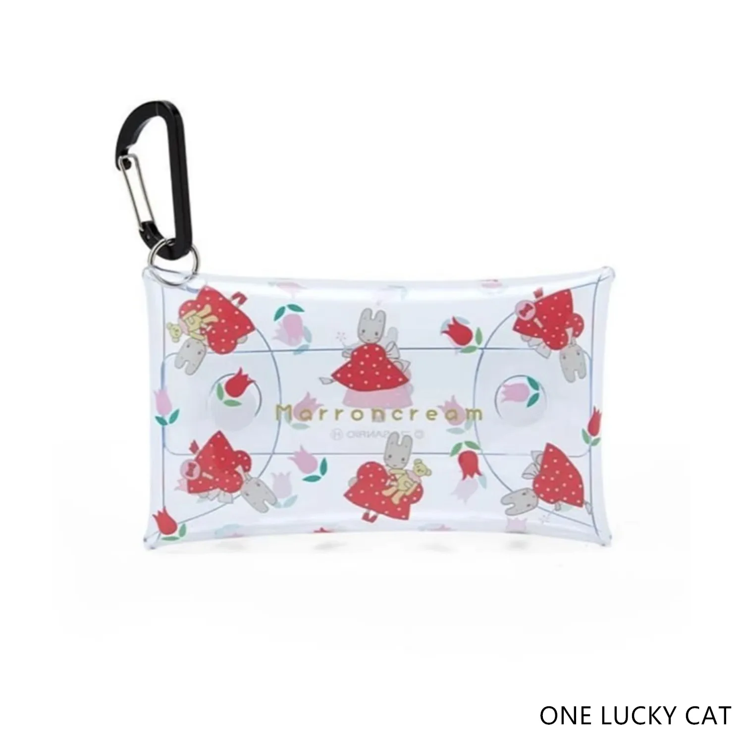 

New Cute Marron Cream Rabbit Children Small PVC Pouch Pocket Coin Purse Key Wallets For Women