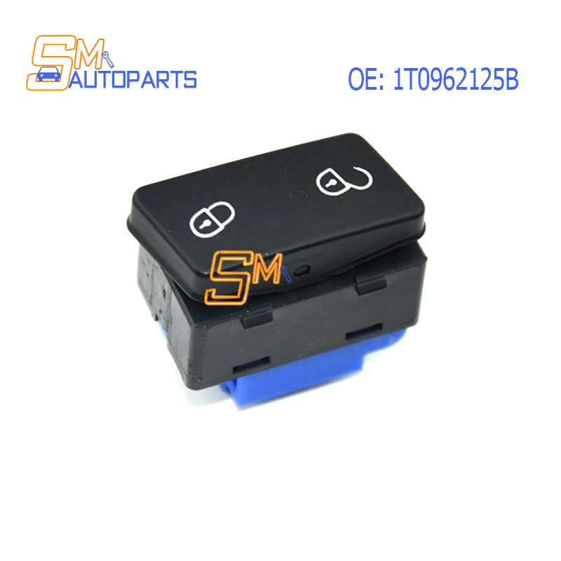 New Drivers Side Central Door Lock Unlock Switch Controlling Button 1T0962125B 1TD962125 1T0962125 For Volkswagen Caddy Touran