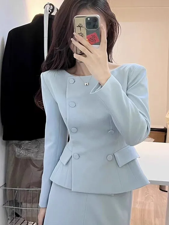 

Комплект костюма Anna Busin Sle из двух предметов, женская верхняя одежда Faion весны 2024, топ и юбка, ансамбль, всесезонная одежда