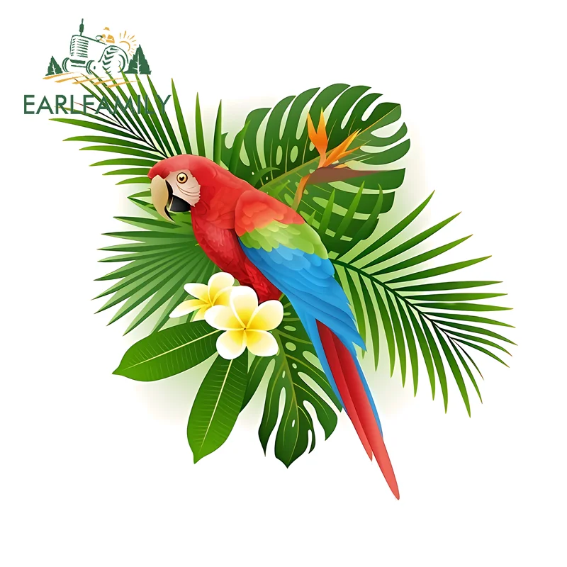 EARLFAMILY Parrot Fine Decal Personal Creative Computer Cooler Decal Occlusion Scratch Graphics Vinyl DIY Scratch-Proof Sticker