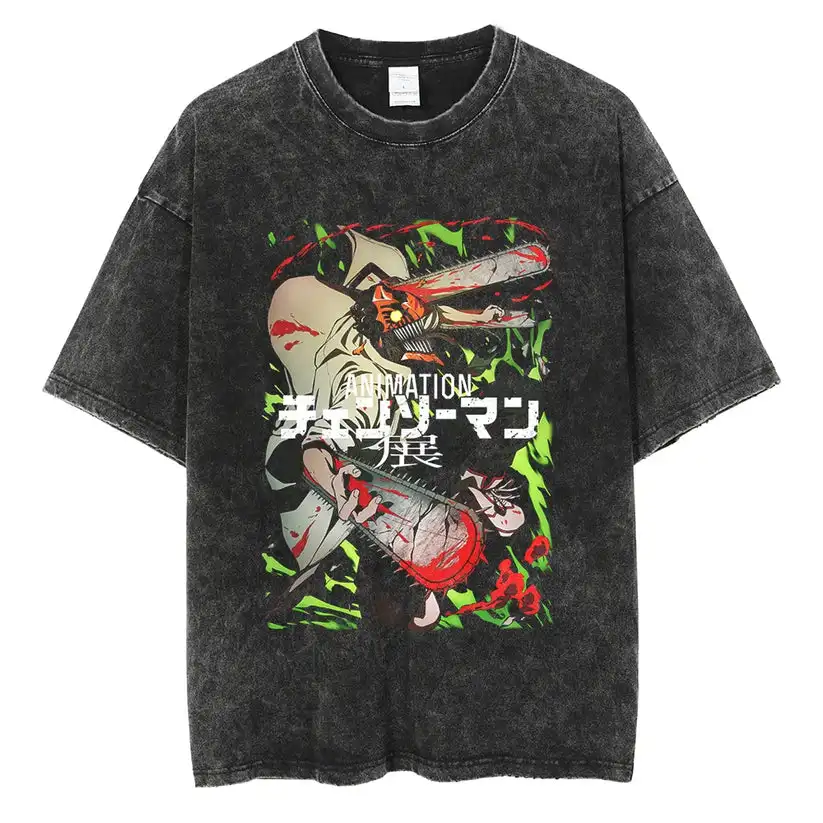 Chainsaw Man Denji Shirt Oversized Style Anime Shirt