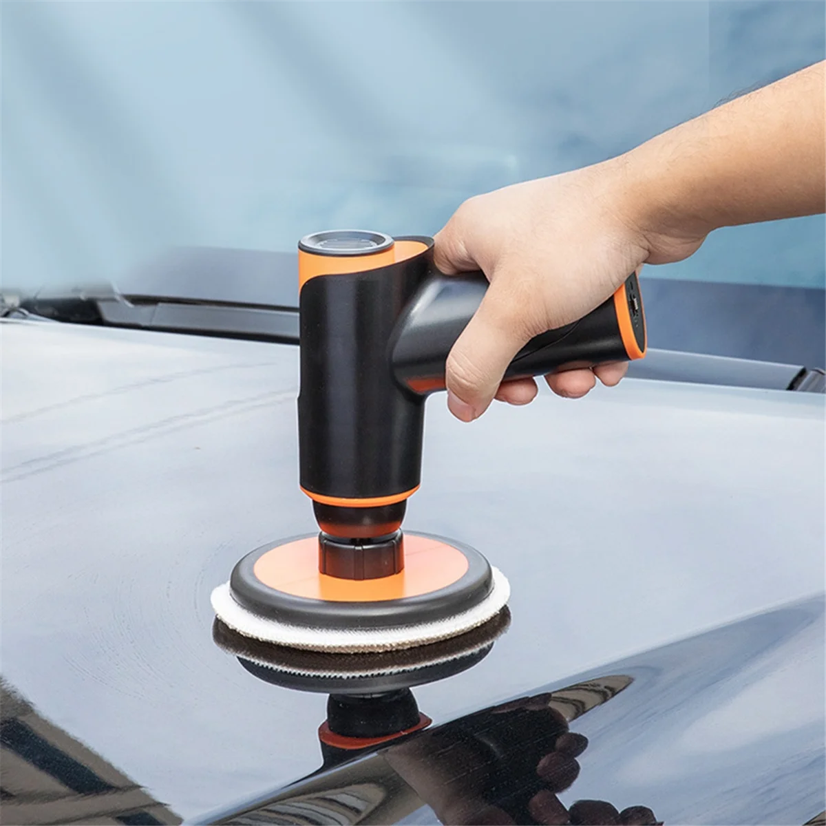 

QA08I 100W Car Wax Polisher Polishing Machine Mini Wireless Portable Buffing Machine USB Rechargeable Polisher