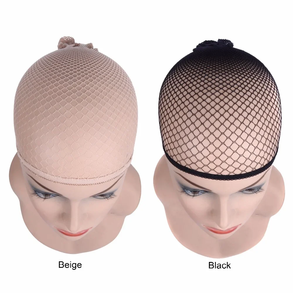 

1 Pc Mesh Net Wig Caps Black/Beige Color Mesh Wig Caps Liner Stretchable Elastic Hair Net Wig Caps for Women