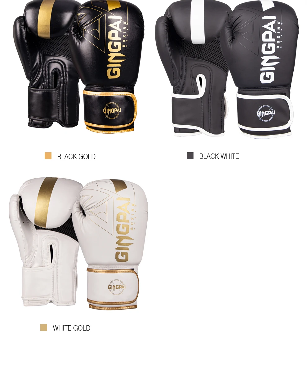 Professionelle 6/8/10/12/14oz Boxhandschuhe PU Muay Thai MMA Beruf Kickboxen Erwachsene Sandsack Trainingshandschuhe Ausrüstung – Detail 3