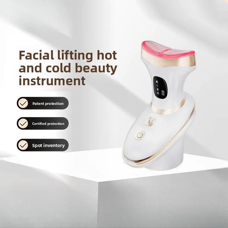 

Multifunctional Hot Cold Beauty Device Neck Wrinkle Reducer Nasolabial Folds Smoother Face Lifting Firming Tool for V Shaped
