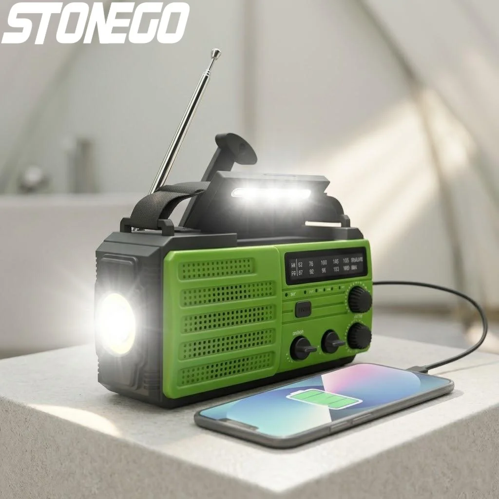 

Ручной перезаряжаемый фонарь на солнечной энергии с функцией радиоприемника, многофункциональный светодиодный фонарик для чтения, портативное устройство для выживания