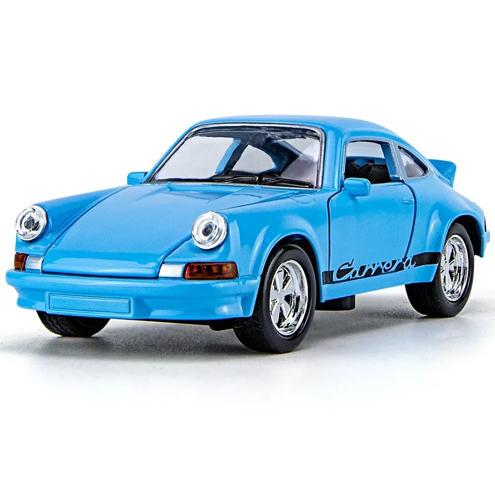 1:36 1974 Vintage Porsche 911 Alloy Car Model, Echo Sound and Light Toy Model, Decoration, Boys\' Gift