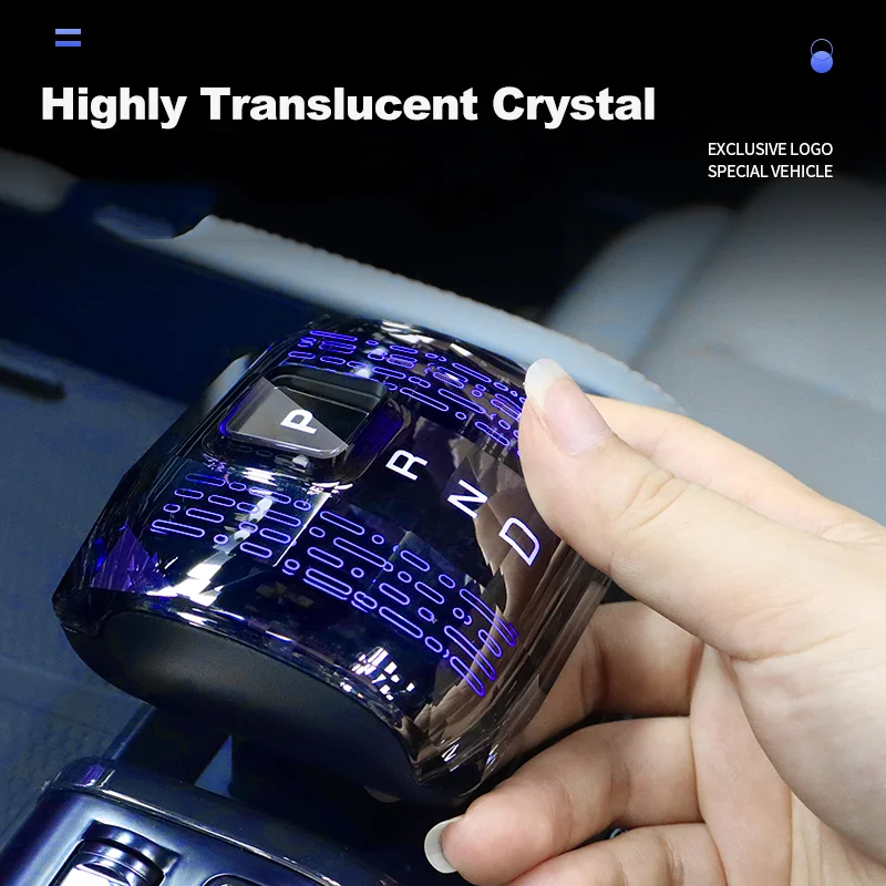 

for BYD Shark 6 Formula Leopard 5 8 2024 Accessories Crystal Car Gear Shift Knob With LED Colorful Atmosphere Light Accessories
