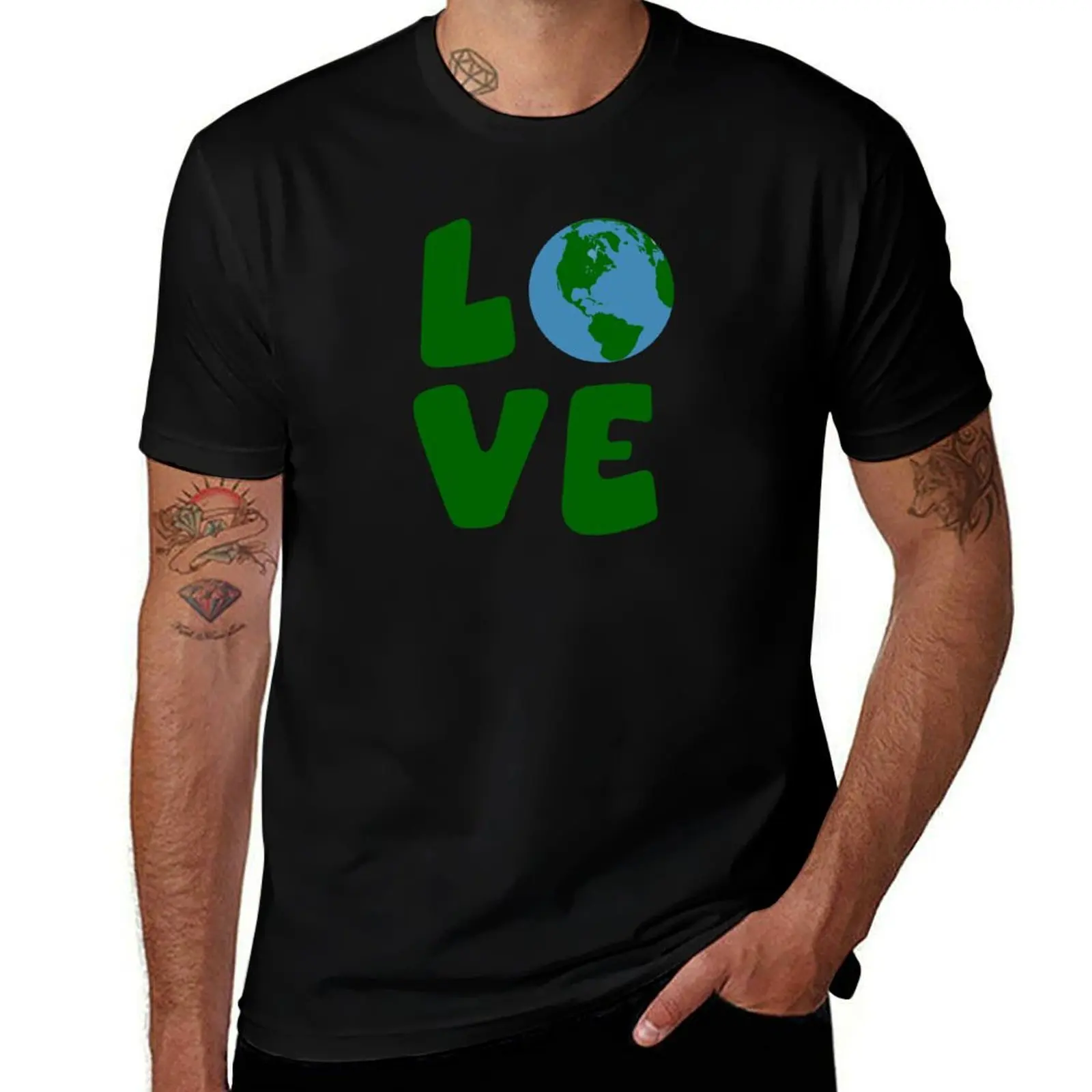 Love the Mother Earth Planet T-Shirt Plus Size Comfort Fit Tee