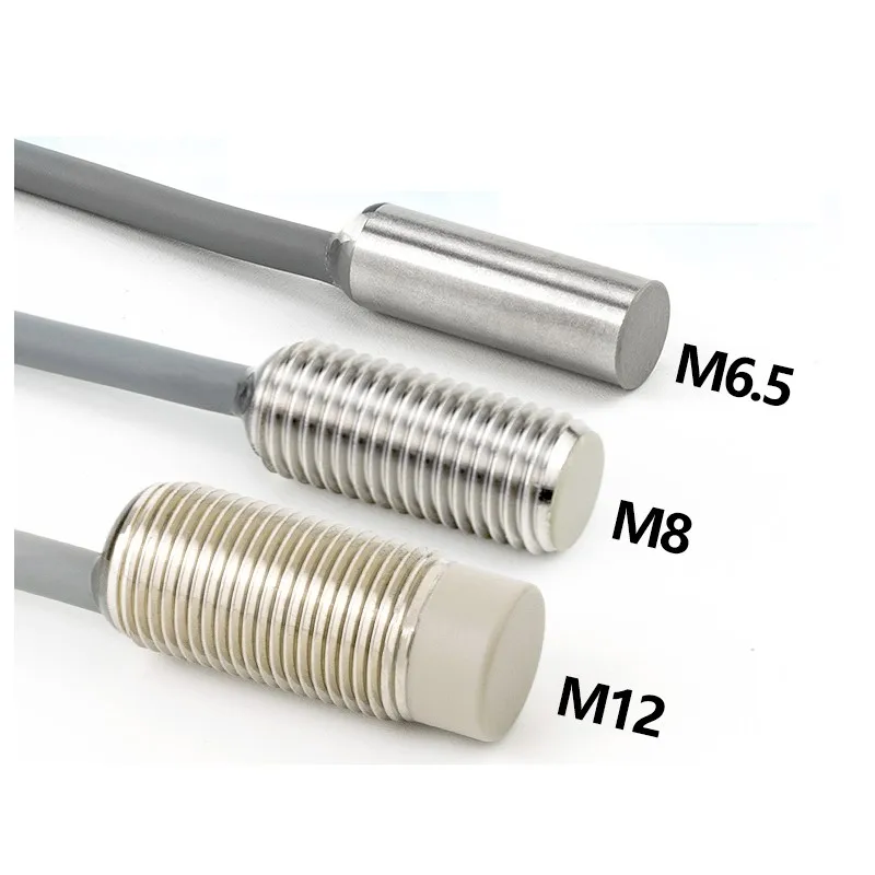 Good Quality M6.5 M8 M12 Short Stainless Steel Inductive Metal Sensor Proximity Switch 3Wires 24V NO NC NPN PNP with CE