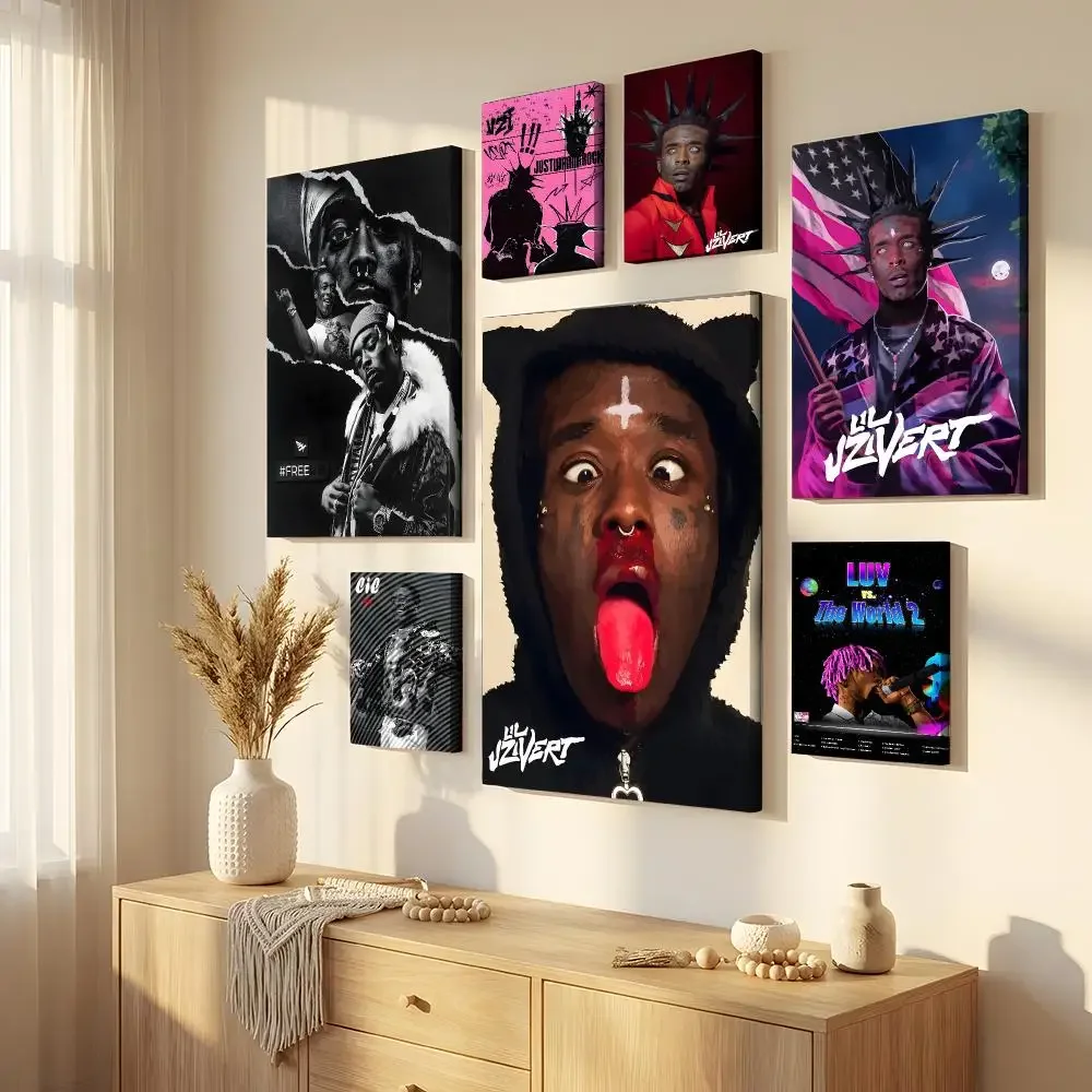 Pop Rap Music Album Cover L-Lil Uzi Vert Wall Painting Canvas Wall Art Waterproof Wall Decor For Living Room Bedroom