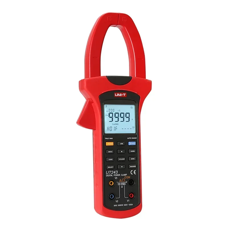 UT243 Multifunction Digital Test Ammeter Power Measurement Harmonic Measurement Single Clamp Meter Clamp Tester Voltmeter