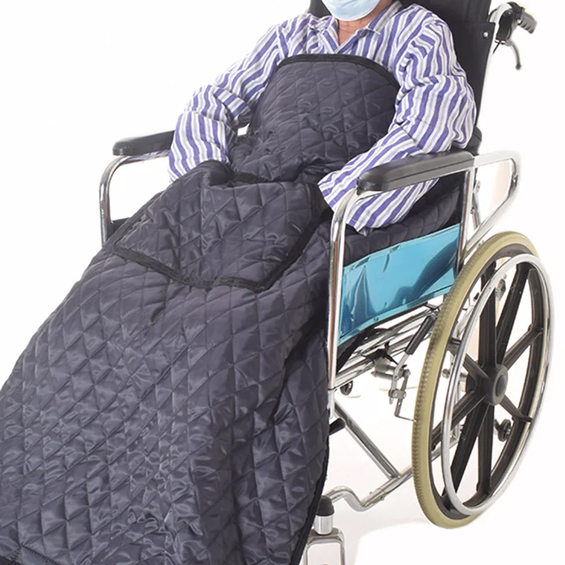 Wheelchair Blanket Thicken Warm Wheelchair Apron Fleece Wrap Blanket Accessories for The Aged Patient Elderly Wheelchair Cover