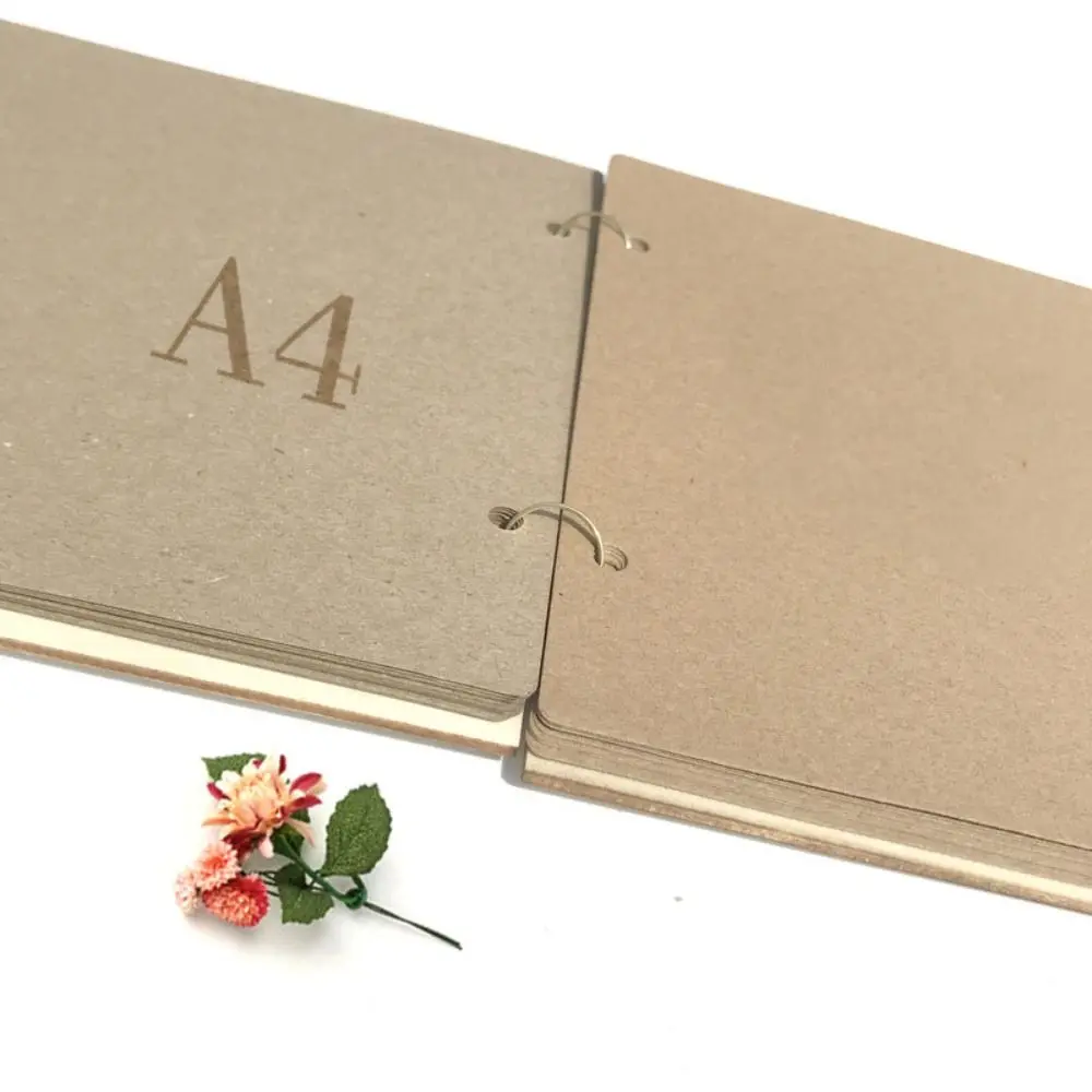 Nice Wood Wedding Guest Book Natural Colour 27*19 CM Guest Registration Book Guest Book Memorial