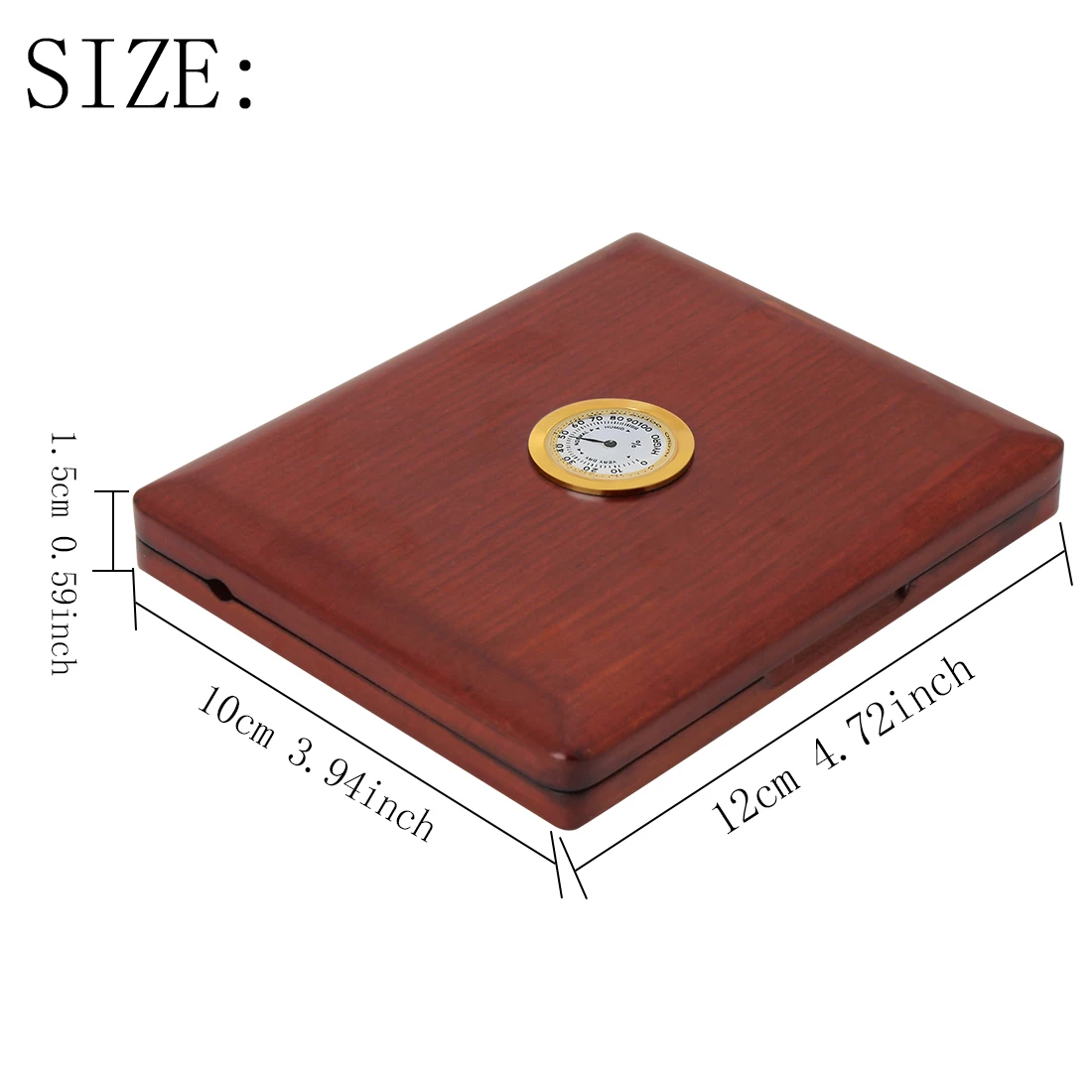 Saxophone Clarinet Reed Case 5 Slots Reeds Storage Box Maintains Stable Humidity with Built-in Hygrometer for Reed Preservation
