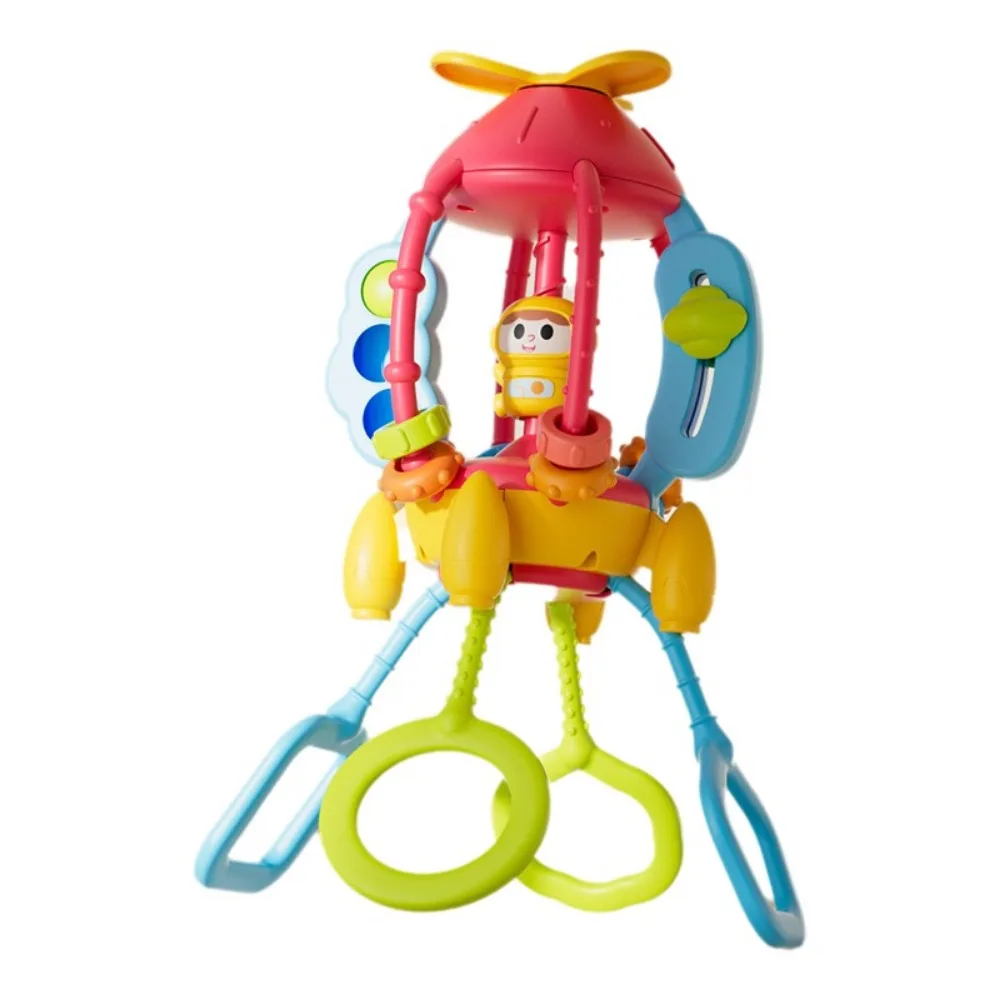Cartoon Baby Sensory Montessori Toy Early Educational Sensory Development Pull String Sensory Toy Finger Grasp Train