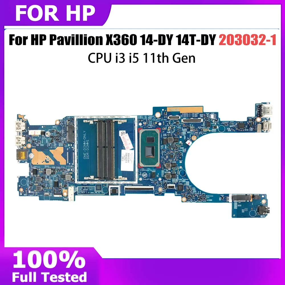 

Laptop Motherboard For HP 14-DY 14T-DY M45749-601 Notebook Mainboard CPU i5-1135G7 Gen 203032-1 Systemboard