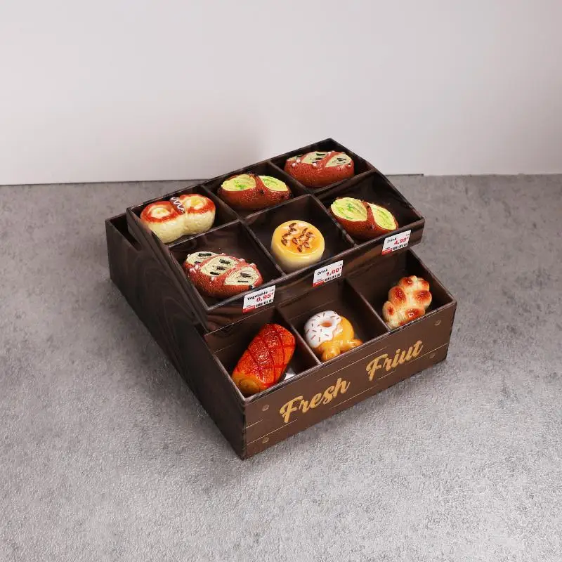 1/12 Simulazione di casa delle bambole Espositore per supermercato Frutta Verdura Rack Modello Mobili per casa delle bambole Decor Accessori per casa delle bambole