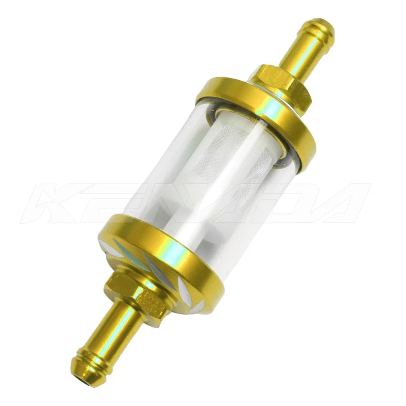 Fuel Pump Assy Performance CNC 8mm Reusable Inline Gas Fuel Filter for Motorcycle ATV GY6 125 150 - view 2